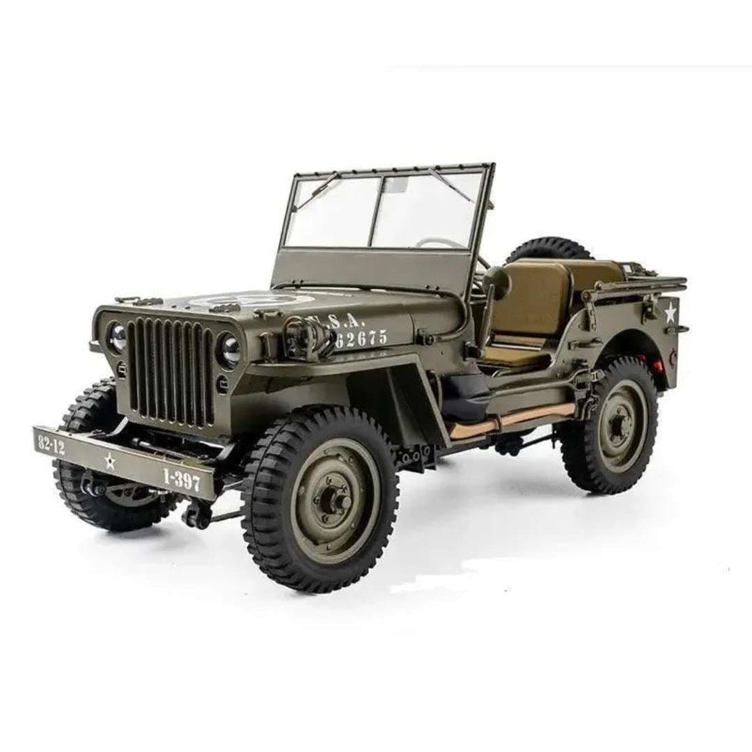 ROCHOBBY 1:6 1941 MB Scaler RS Willys Jeep RC – Green | Ultimate Scale Crawler | India