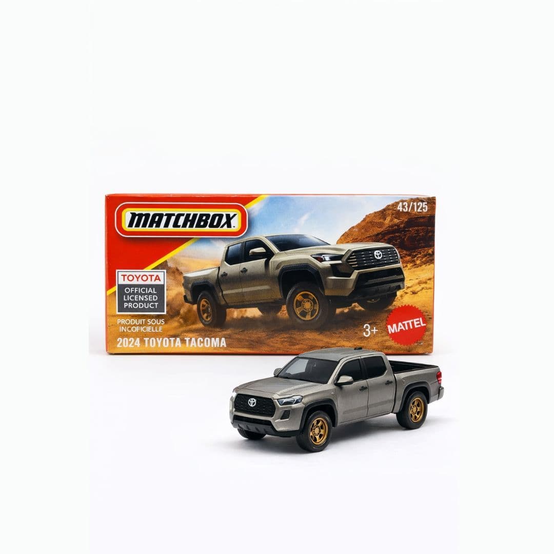 Matchbox 2024 Toyota Tacoma – 43/125 | 1:64 Die-Cast Pickup Truck | Sealed Box | Official Toyota Licensed Model