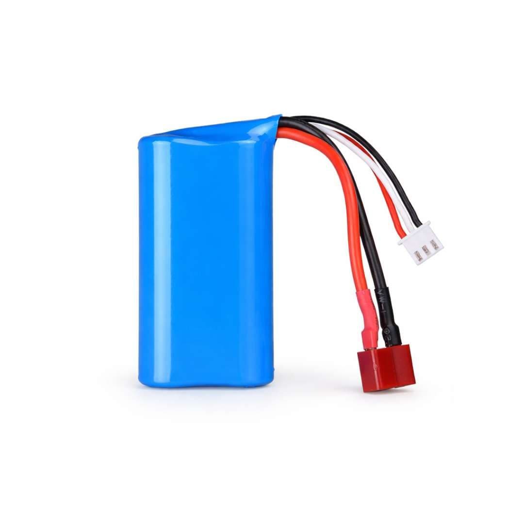 7.4V 2600mAh Li-ion Battery 15C (T Plug) – Rechargeable RC Battery Pack