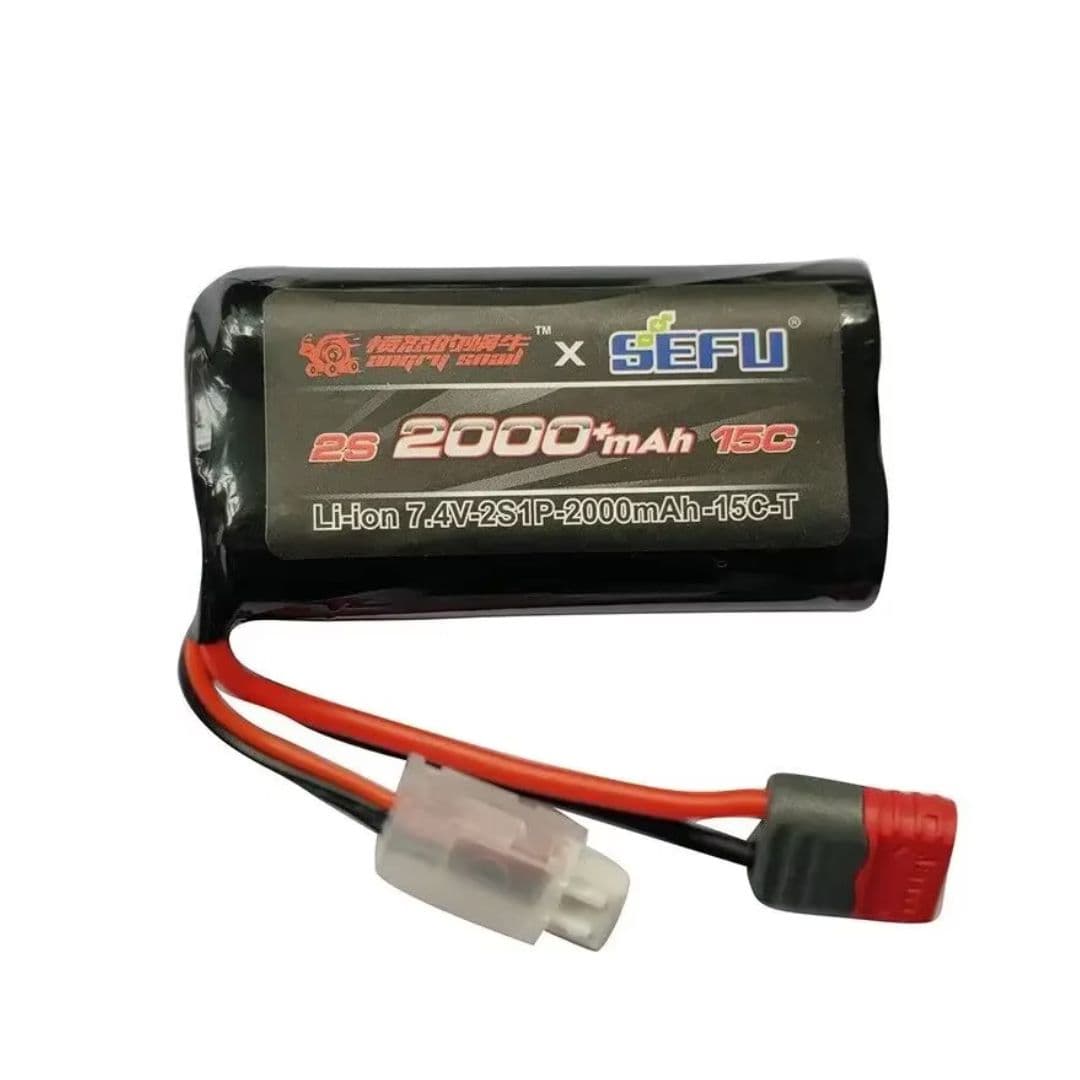 MJX 7.4V 2S 2000mAh 15C Li-ion Battery B2S20 with T-Plug for 1/14 & 1/16 MJX RC Cars (India)