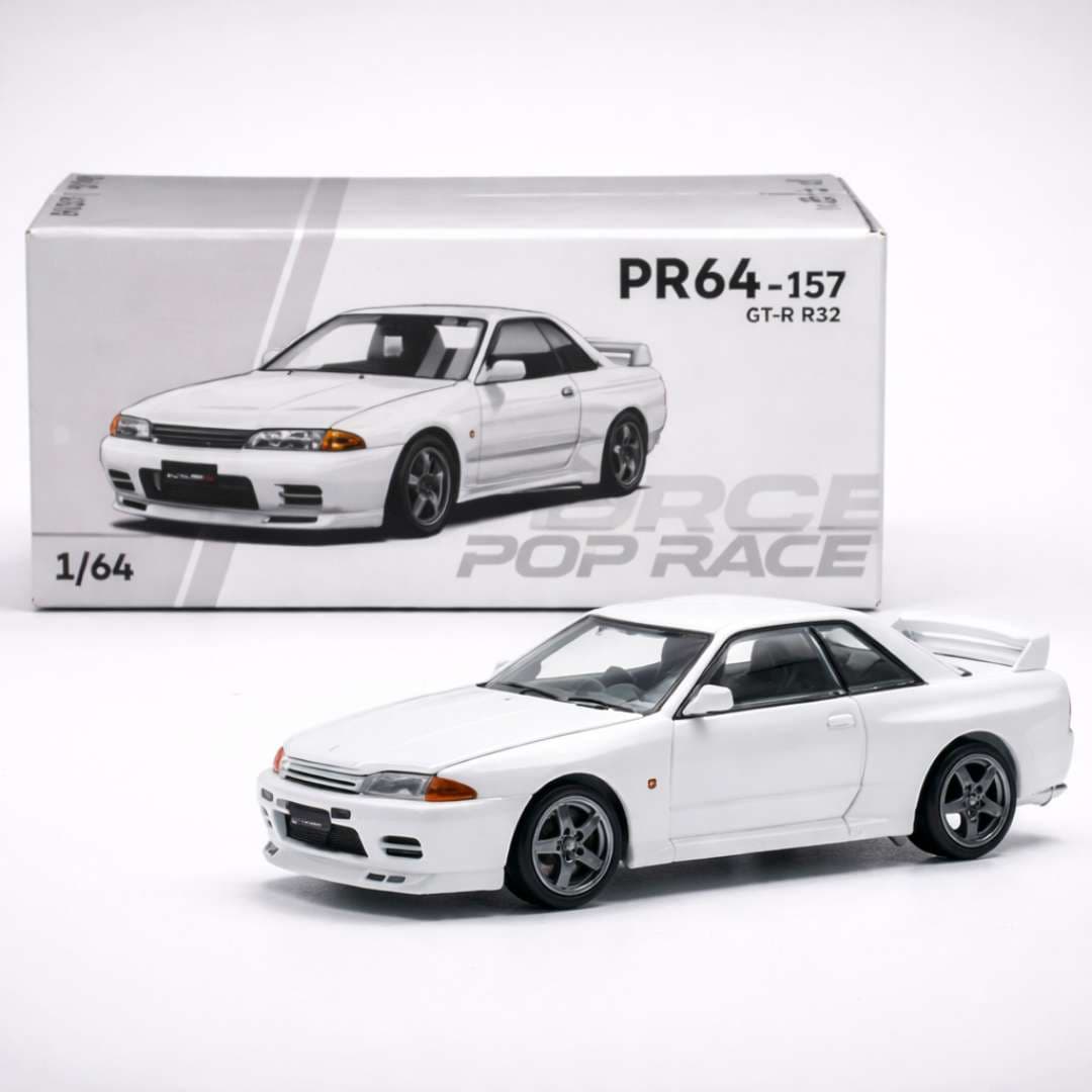 POP RACE PR64-157 Nissan Skyline GT-R R32 – 1:64 Premium Die-Cast Model (JDM Legend)