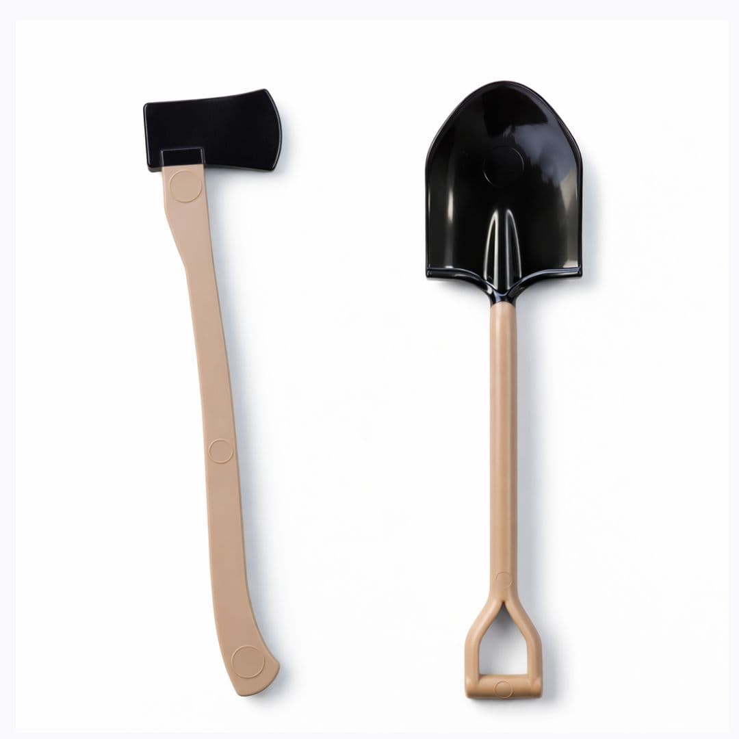1/10 Scale Mini Shovel and Axe Set – JJRC Style 3D Printed RC Accessories | Realistic Tools | India