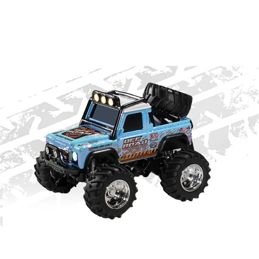 TRASPED HG4-477 1:64 Mini RC Off-Road Climbing Truck – 2.4GHz RWD Alloy Style with LED & App Control | India