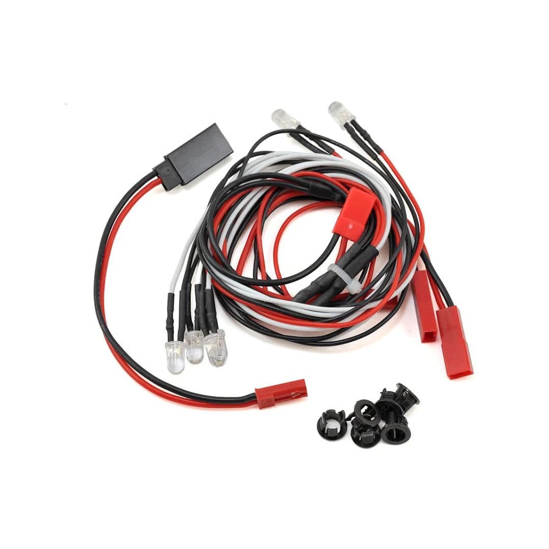 Yeah Racing Ultra Bright LED Light Kit w/ Light Holders – LK-0001WT for 1/10 RC Cars