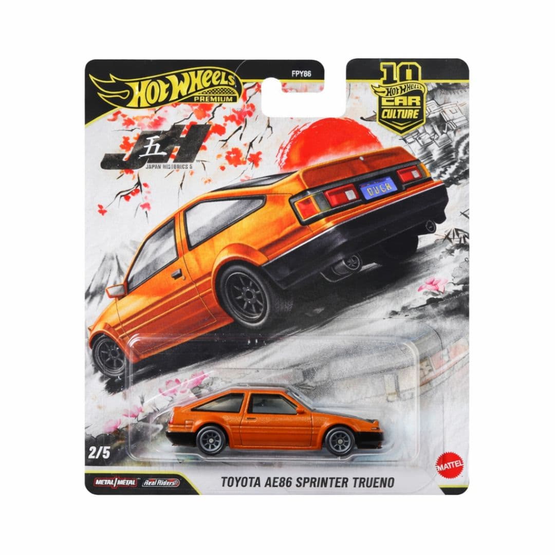 Hot Wheels Japan Historics ’88 Toyota Sprinter Trueno – 1:64 Diecast Car – FPY86