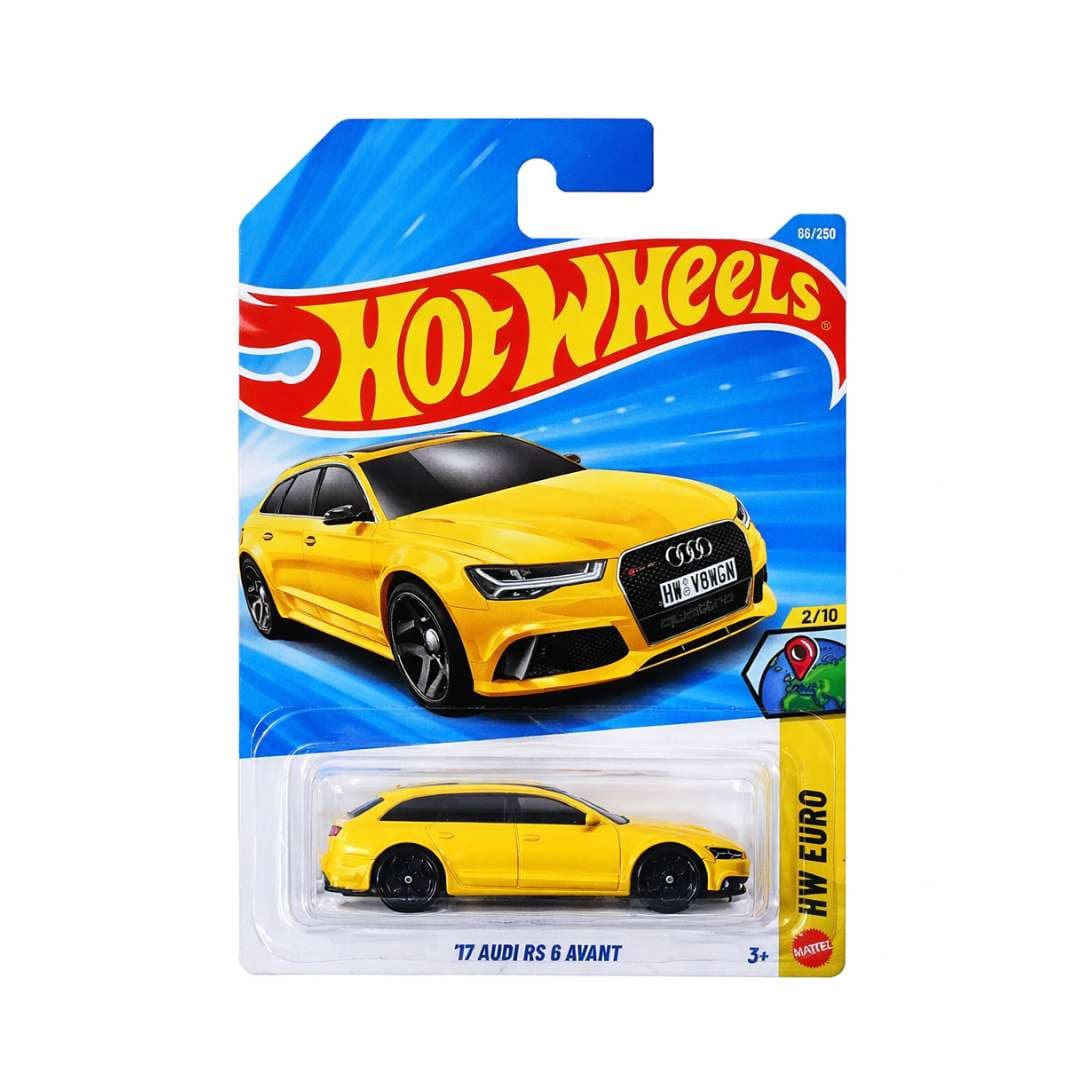 Hot Wheels ’17 Audi RS 6 Avant Yellow 1:64 Diecast Imported 9CNCCK