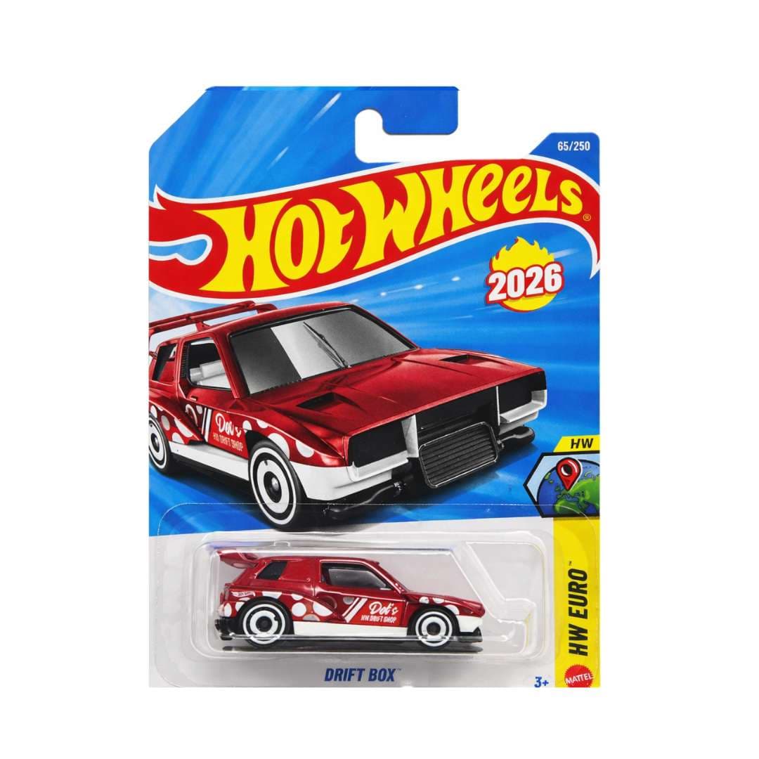 Hot Wheels Drift Box (Red) 1:64 Diecast C Case Mainline 65/250 Imported