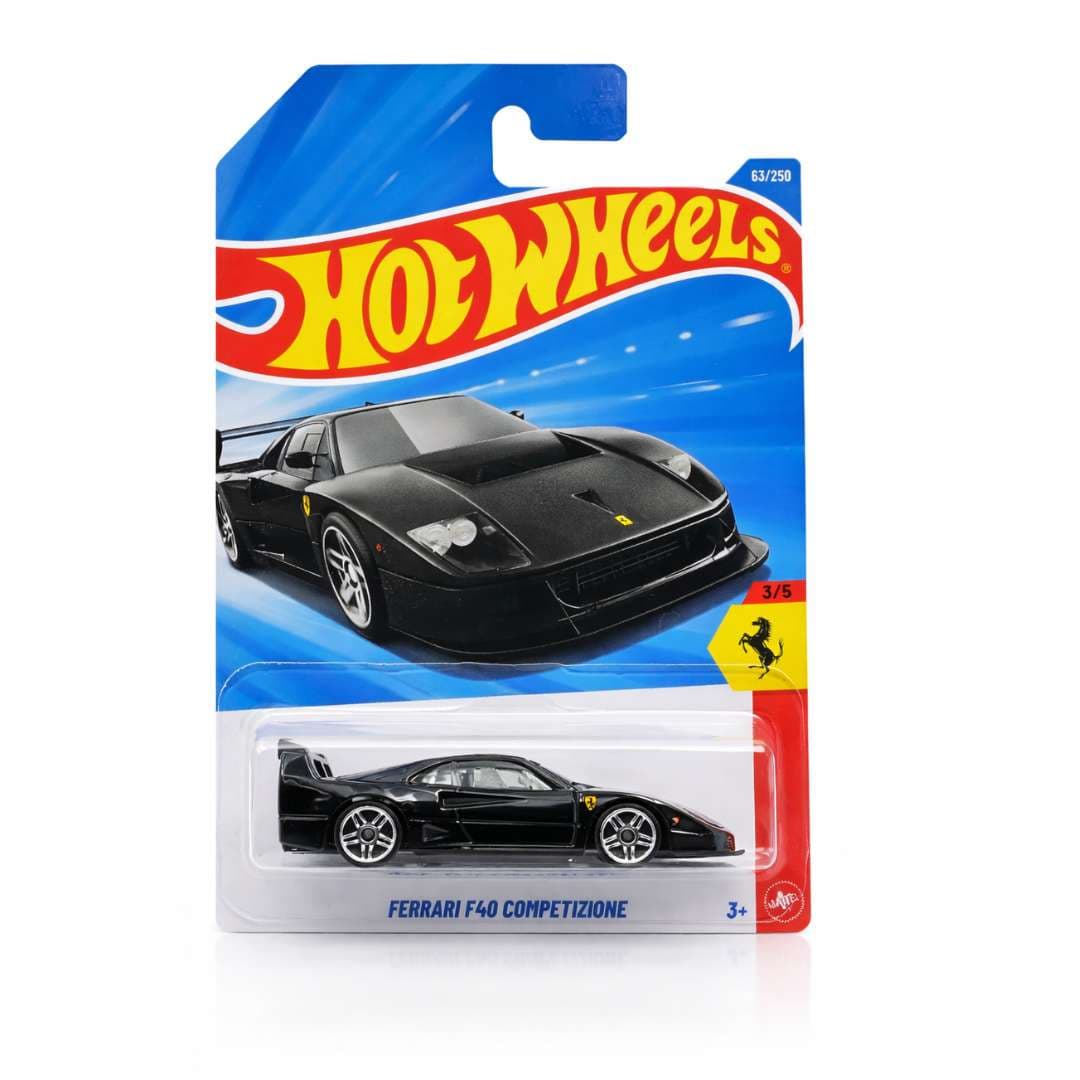 Hot Wheels Ferrari F40 Competizione Black 1:64 Die-Cast Car 63/250 Ferrari Series 9CNCCK