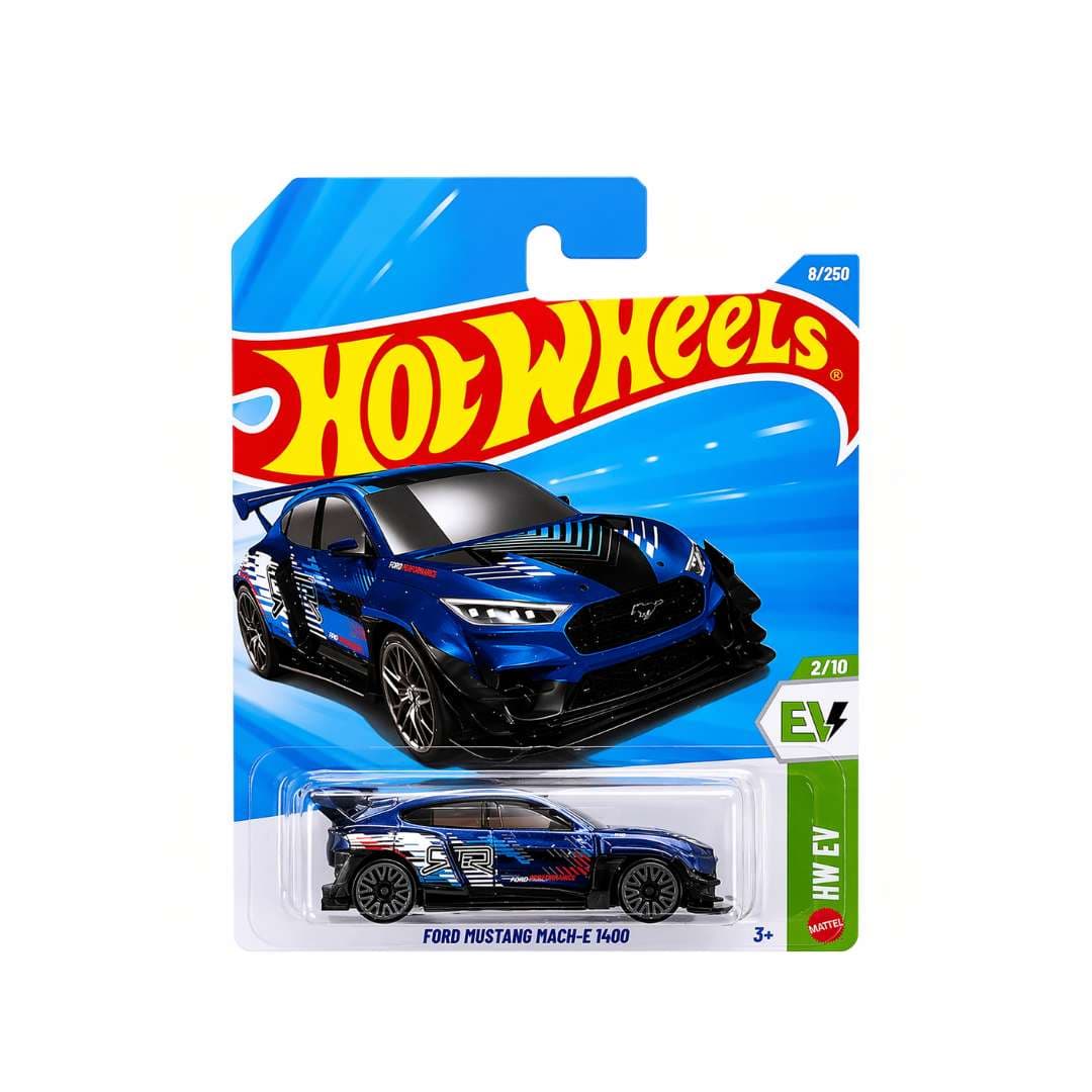 Hot Wheels Ford Mustang Mach-E 1400 Blue (8/250) HW EV 2/10 – Imported Mainline 1:64