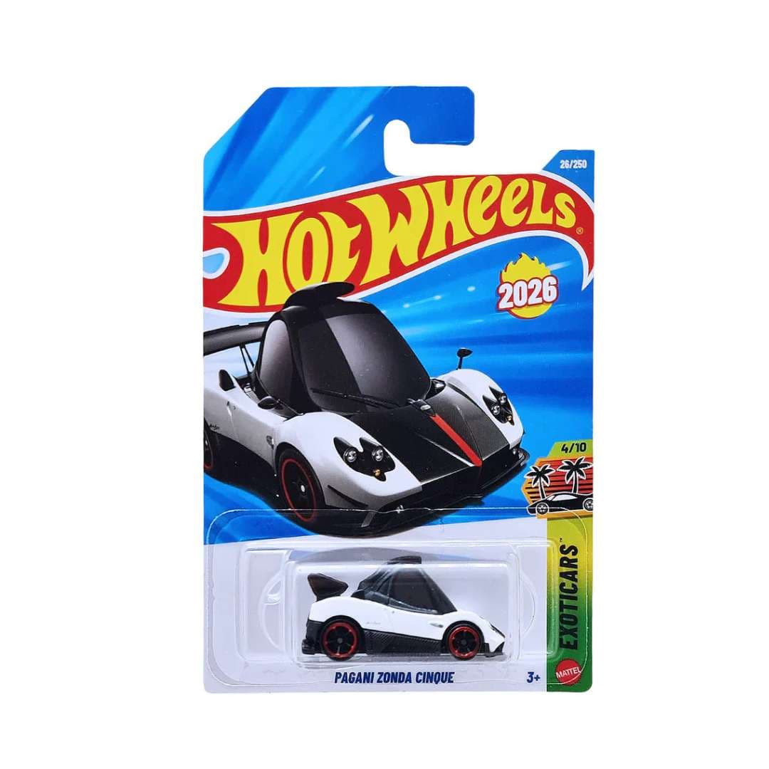 Hot Wheels Pagani Zonda Cinque White 1:64 Diecast Mainline Imported 9CNCCK