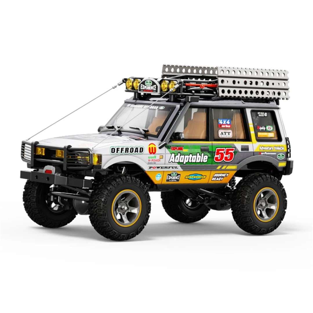 JXC LR1801 1/18 4WD RC Rock Crawler – Dual Speed Off-Road RTR Car (Green and Grey) | India