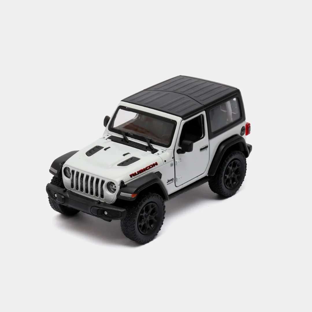 Kinsmart 2018 Jeep Wrangler Rubicon 1:38 Diecast Model Openable Doors Pull Back Action Licensed