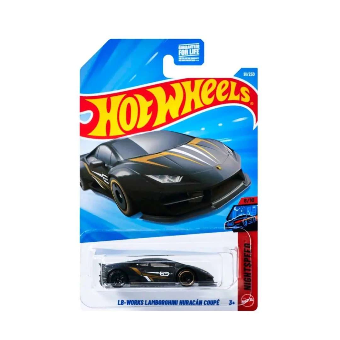 Hot Wheels LB-WORKS Lamborghini Huracán Coupé Black – HW Nightburnerz 1:64 Die-Cast Car