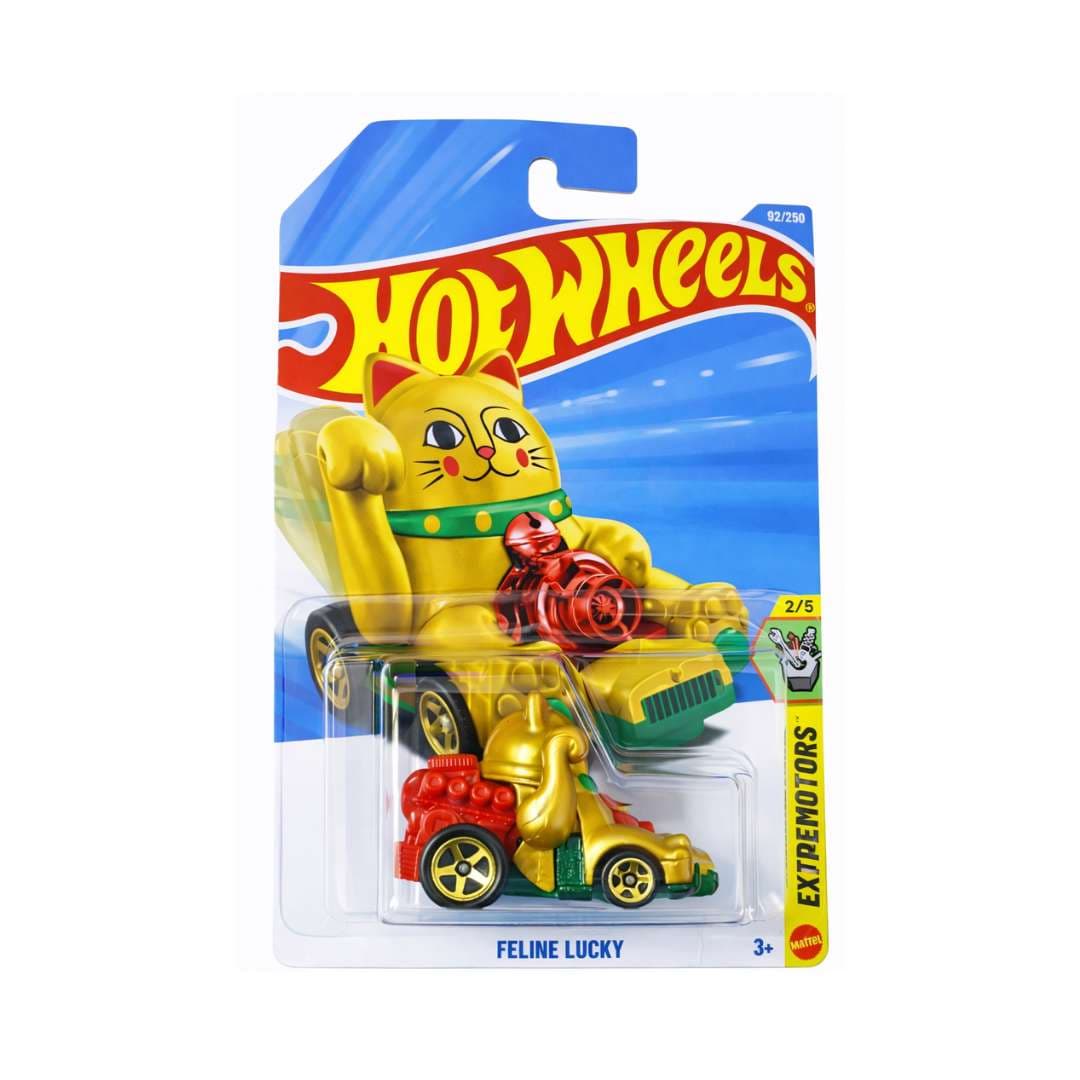 Hot Wheels Feline Lucky Gold 2026 1:64 Die-Cast Car 92/250 Experimotors Series 9CNDDG