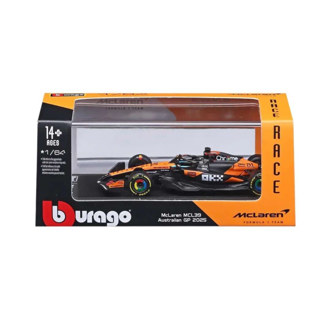 Bburago McLaren MCL39 Australian GP 2025 Formula 1 Race Car 1:64 Diecast Model | India