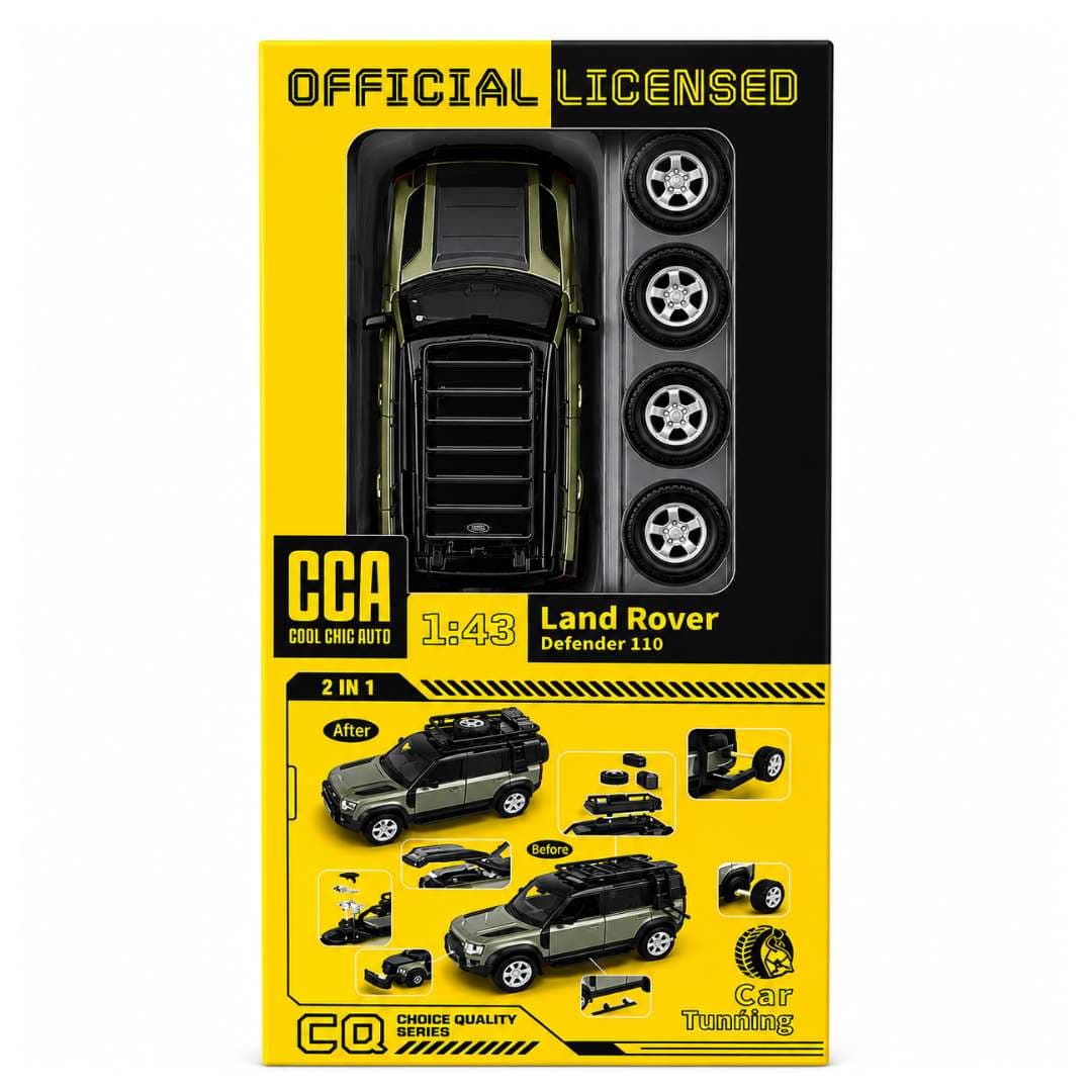 CCA Choice Quality Series Land Rover Defender 110 1:43 Scale Alloy Diecast Model Car | Green | India