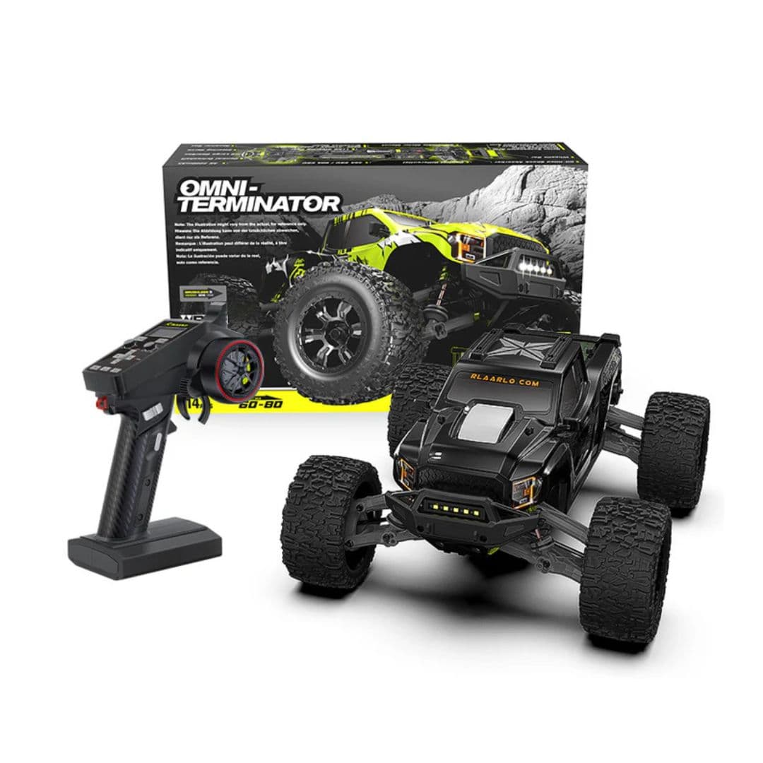 RLAARLO Omni-Terminator 1/10 Brushless 4WD RC Monster Truck – Carbon Fiber Version | High-Speed Pro RC Car India