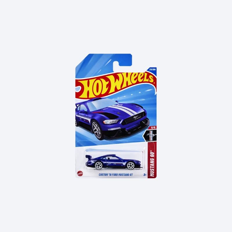 Hot Wheels 2025 – Custom ’18 Ford Mustang GT | Mustang 60th Anniversary | 1:64 Die-Cast