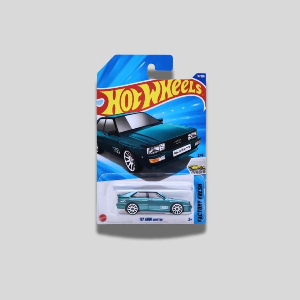 Hot Wheels ’87 Audi Quattro – Factory Fresh 16/250 – 2024 Mainline – 1:64 Scale Die-Cast