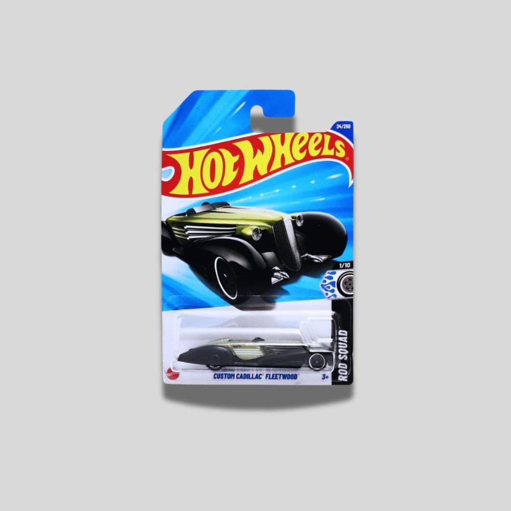 Hot Wheels Custom Cadillac Fleetwood – Rod Squad 24/250 – 2024 Mainline – 1:64 Scale Die-Cast