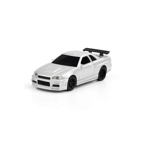 JIABAILE 1:43 Nissan Skyline R34 GTR RC Desktop Drift Car with Gyro – 4WD Mini High-Speed RTR (India)