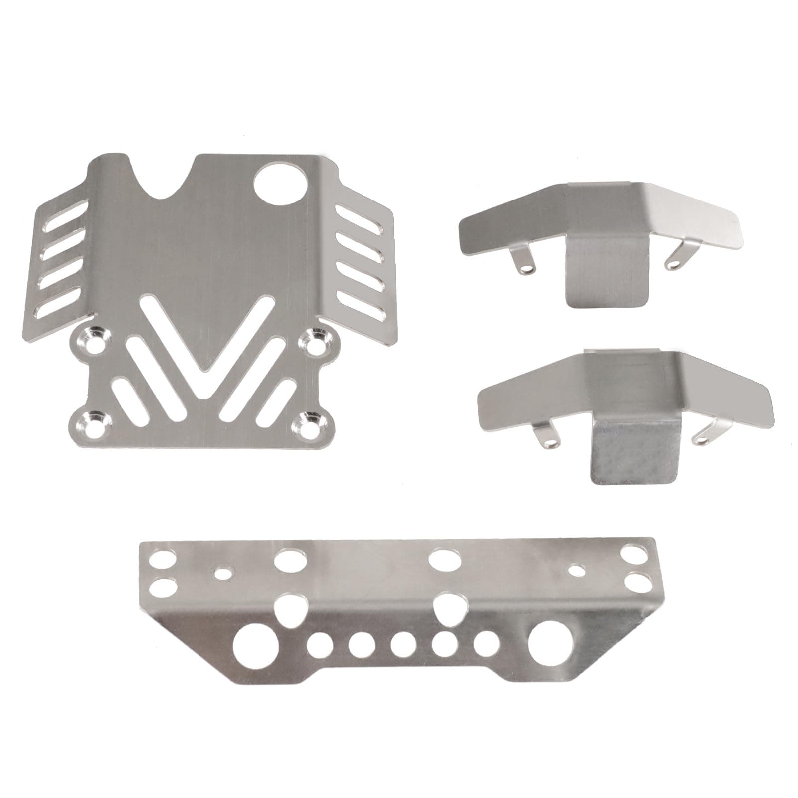 Stainless Steel Chassis Armor Skid Plate Guard for MJX Hyper Go 1/12 H12Y H12Y+ RC Car – CNC Precision Upgrade
