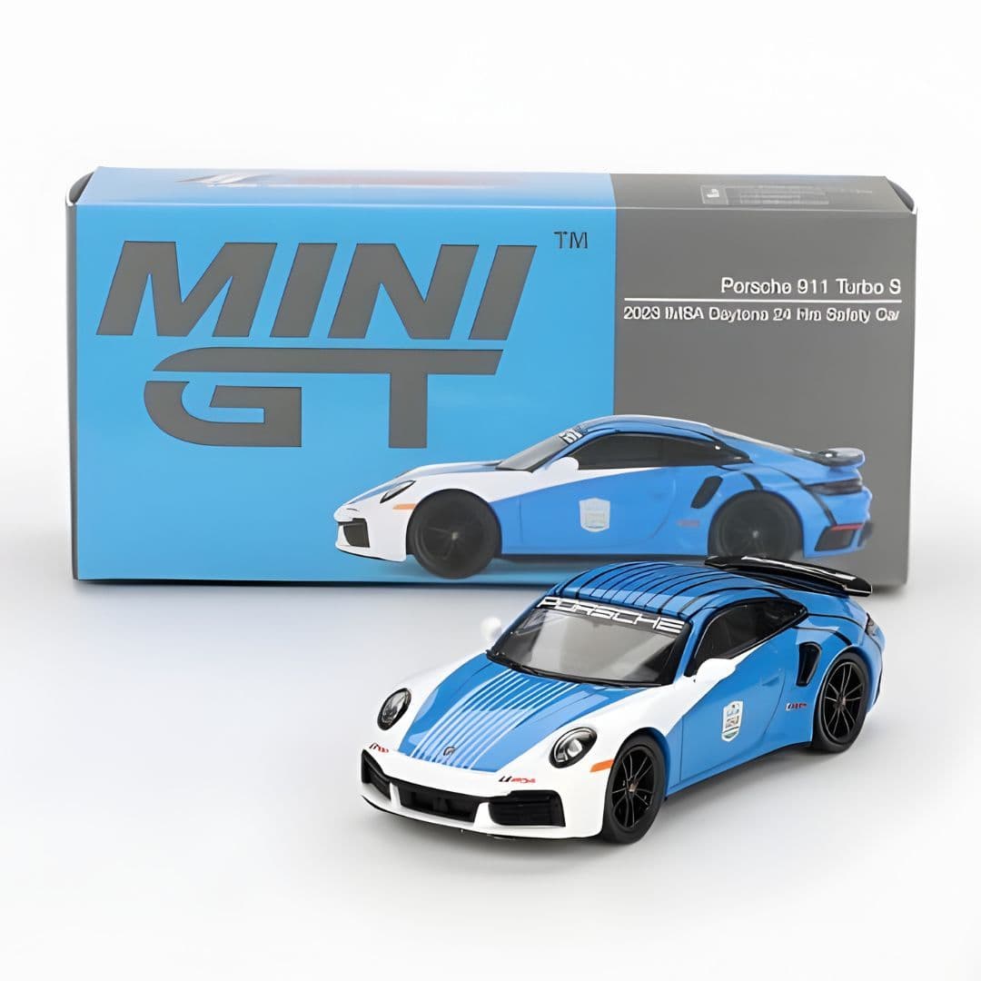 Mini GT Porsche 911 Turbo S – 2023 IMSA Daytona 24H Safety Car (1:64 Imported Model)