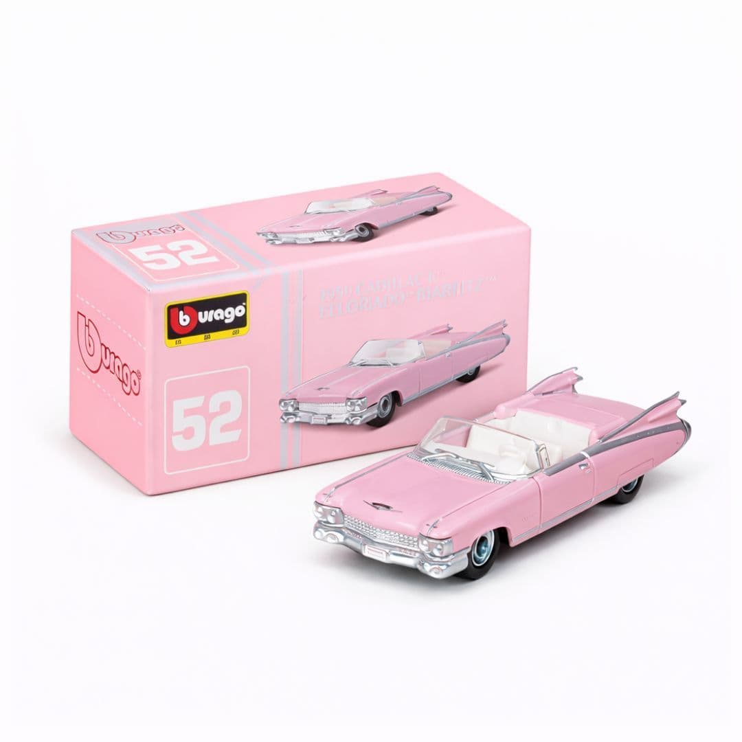 Official Bburago 1959 Cadillac Eldorado Biarritz 1:64 Die-Cast Scale Model Car