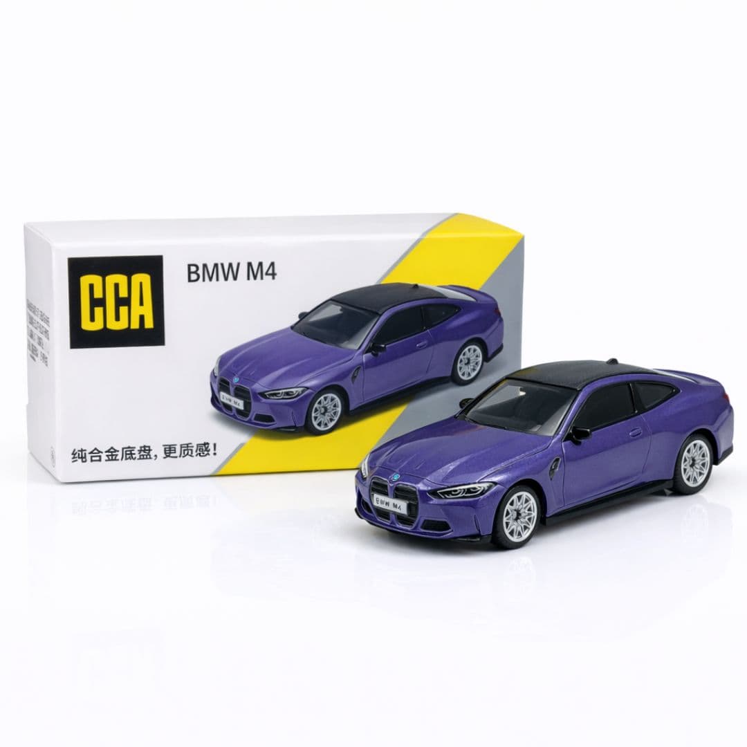 CCA BMW M4 S07-01 – Purple | 1:64 Scale Premium Die-Cast Sports Coupe (India)