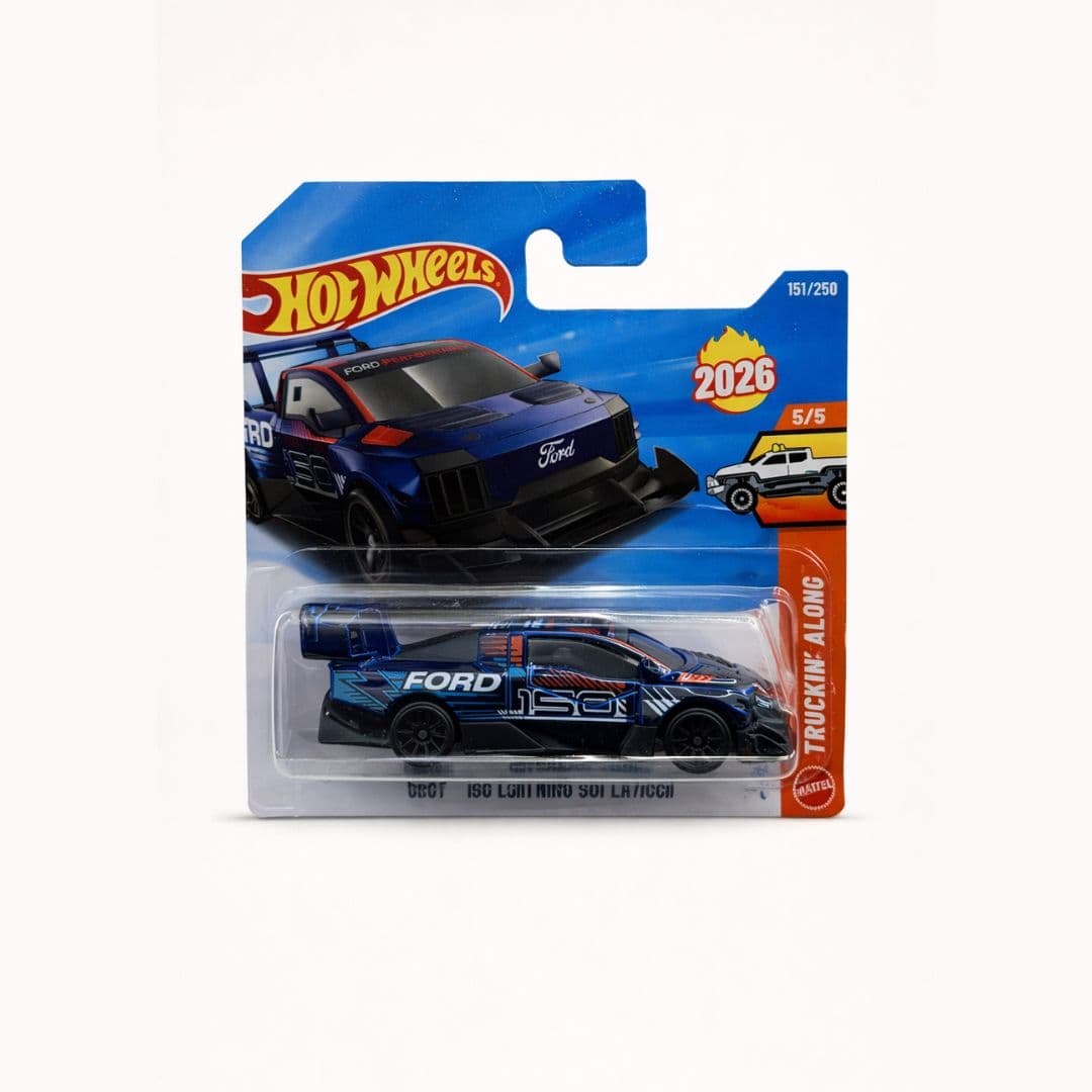 Hot Wheels 2026 Ford F-150 Lightning SuperTruck – 1:64 Diecast | Truckin’ Along Series