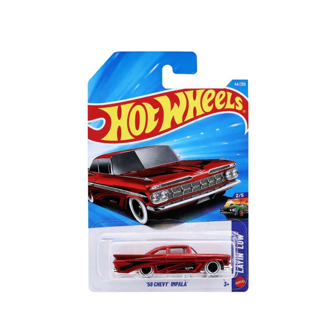Hot Wheels ’59 Chevy Impala – Red Lowrider (44/250) Latin Flavors 2/5