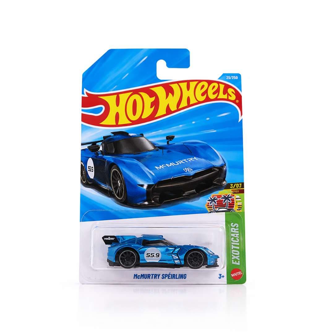 Hot Wheels McMurtry Spéirling Blue 1:64 Die-Cast Car 25/250 Exotic Cars Series 9CNCCK