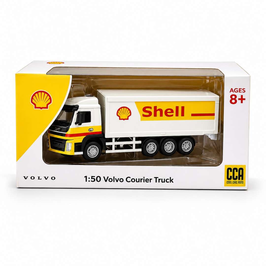 CCA 1:50 Volvo Courier Truck Diecast Model – Shell Edition | India