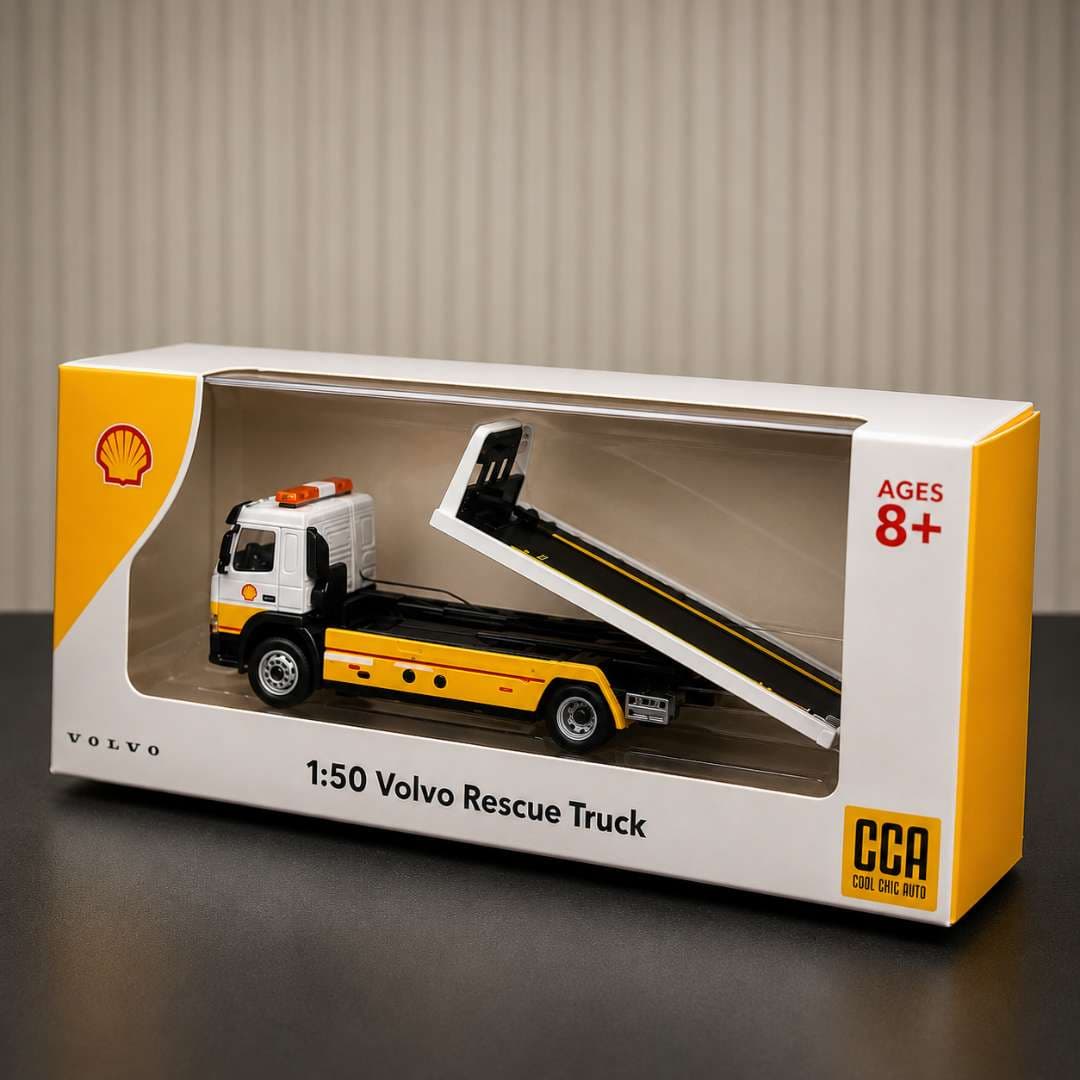 CCA 1:50 Volvo Rescue Truck Diecast Model – Shell Edition | India